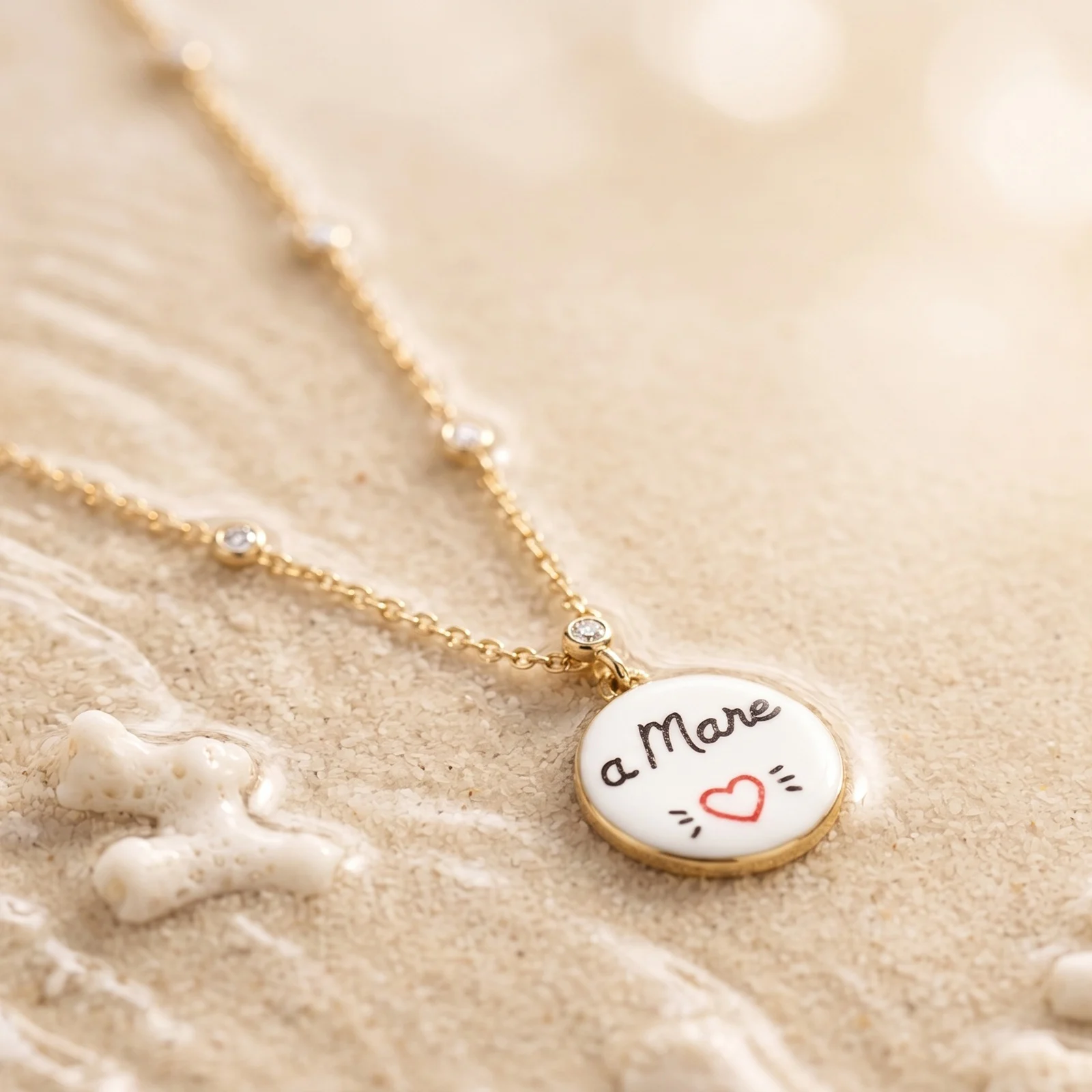 2pcs Enamel Double Sided Print Italian Words Charms Live now Shine always Geometric 304 Stainless Steel Pendant For DIY Making