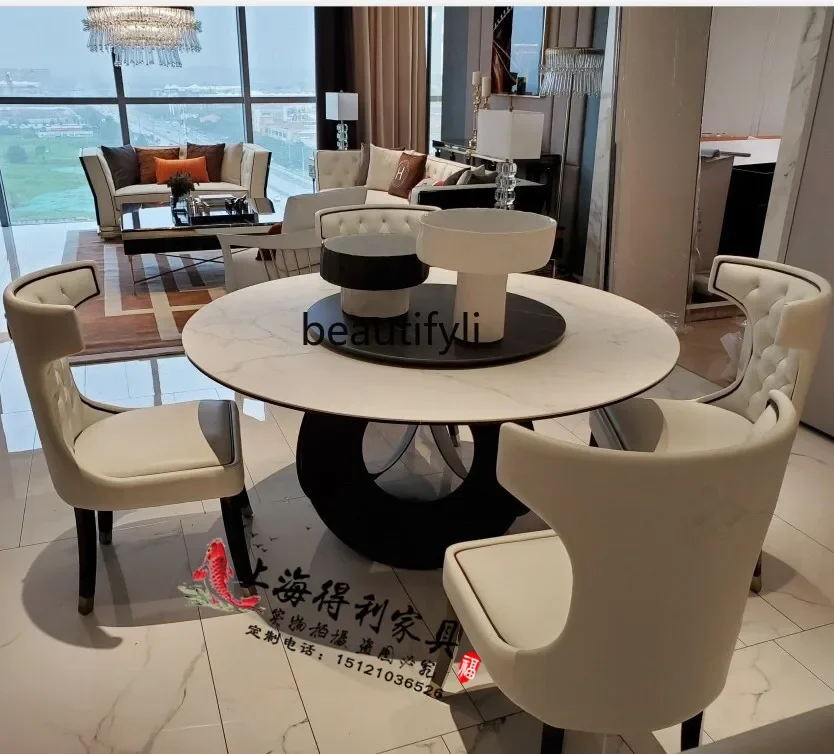 

ss K178 American solid wood dining chair Nordic modern leather art leisure chair cafe to negotiate leather light luxury chair