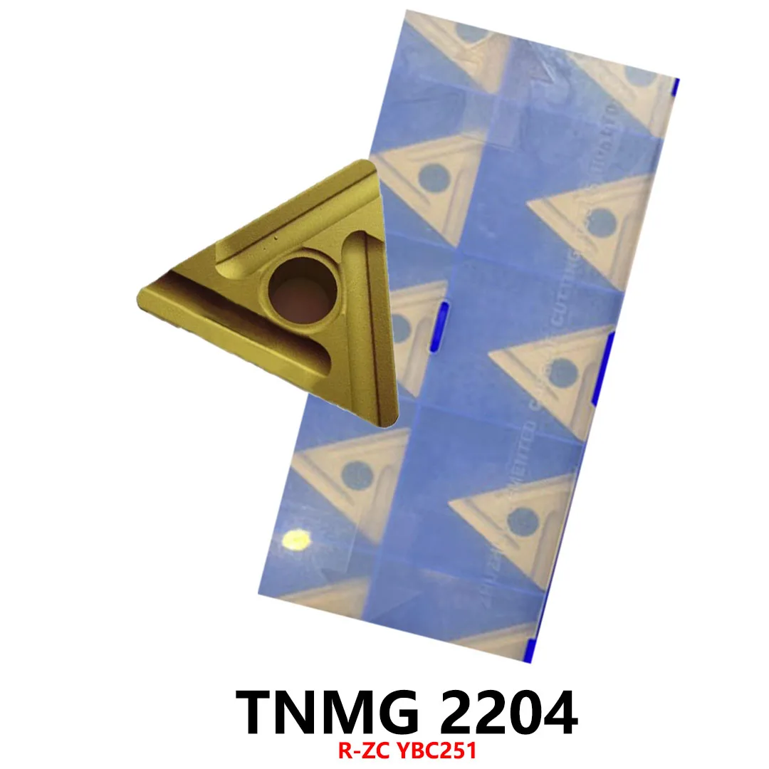 TNMG220404R TNMG220408R TNMG220404 TNMG220408 R Originale TNMG220404R-ZC TNMG220408R-ZC YBC251 Inserti in metallo duro Strumenti Gambo CNC