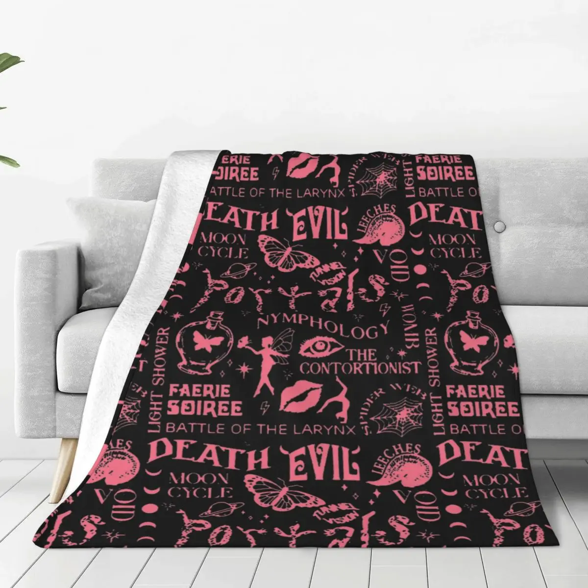 

Melanie Martinez Butterfly Flannel Blankets Singer Vintage Throw Blankets for Sofa Bedding Lounge 200x150cm Rug Piece