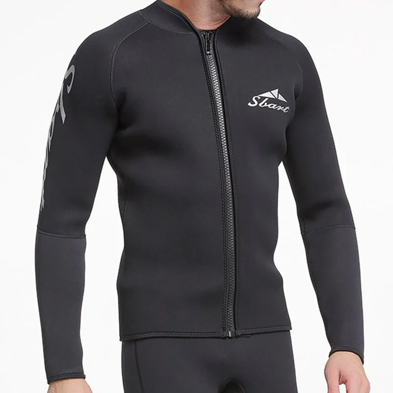 

Гидрокостюм куртка Топ для подводного плавания водонепроницаемый костюм 3 мм неопреновый мужской купальник солнцезащитный для взрослых костюм для серфинга и дайвинга