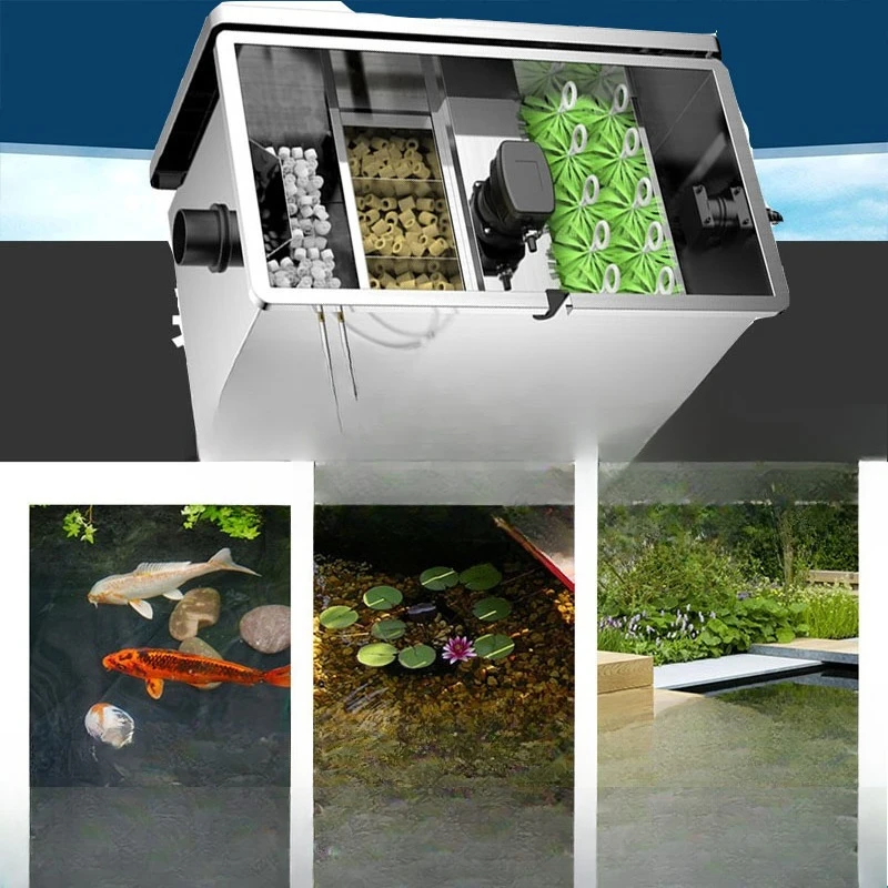 

Fish pond filter breeding purification system, koi fish pond automatic filter, landscape water treatment equipment