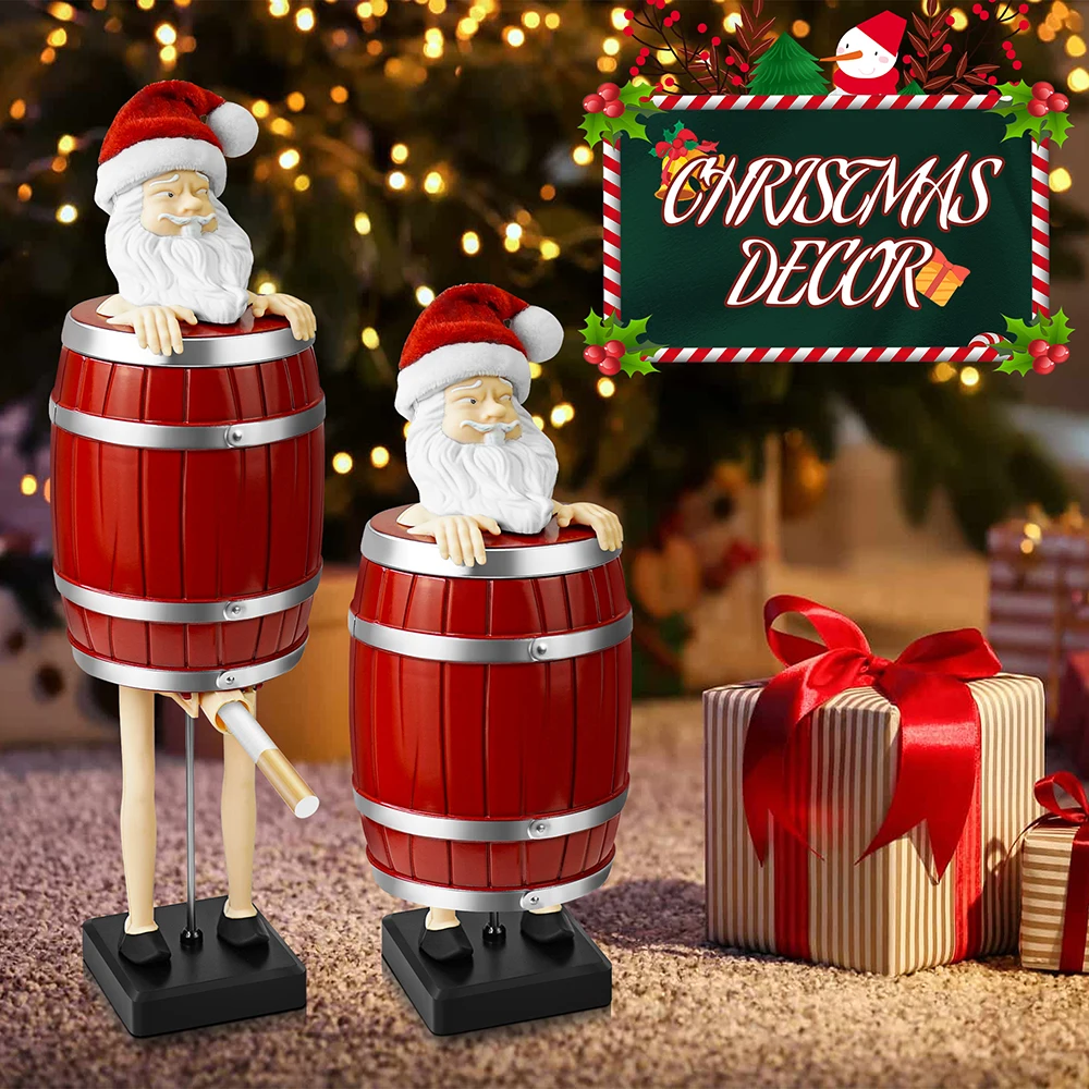 Santa Claus Cask Funny Auto Pop-up Cigarette Case for 84mm King Size, Christamas Gifts Automatic Flick Holder Cases Men Women