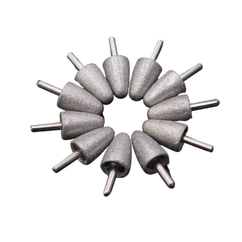 

:5pcs 150 2.35mmx8mmx34mm Short Shank Pet Manicure Polishing Bits Emery Grinding Point Nail Polisher Grinding Bits
