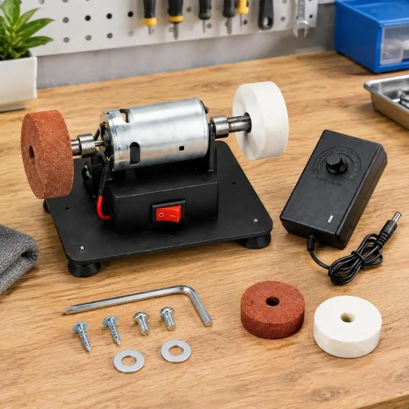   Variable Speed Polishing Machine Adjustable for Model Trimming and Hardware