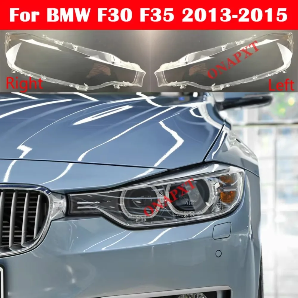 

Cubierta de cristal para faro delantero de coche, cubierta de lente para BMW Serie 3, F30, F35, 2013-2015, 320i, 328i, 335i