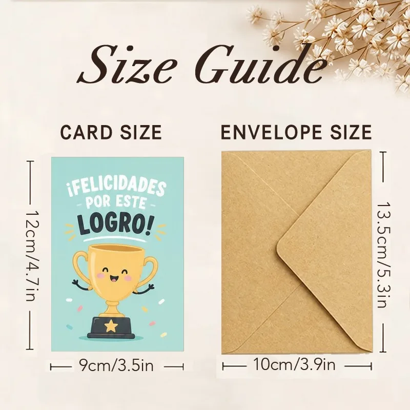 12 Spanish Funny Greeting Cards Bulk with Kraft Envelopes, All Occasion Blank Cards for Holiday Birthday Wedding Thank You - view 2