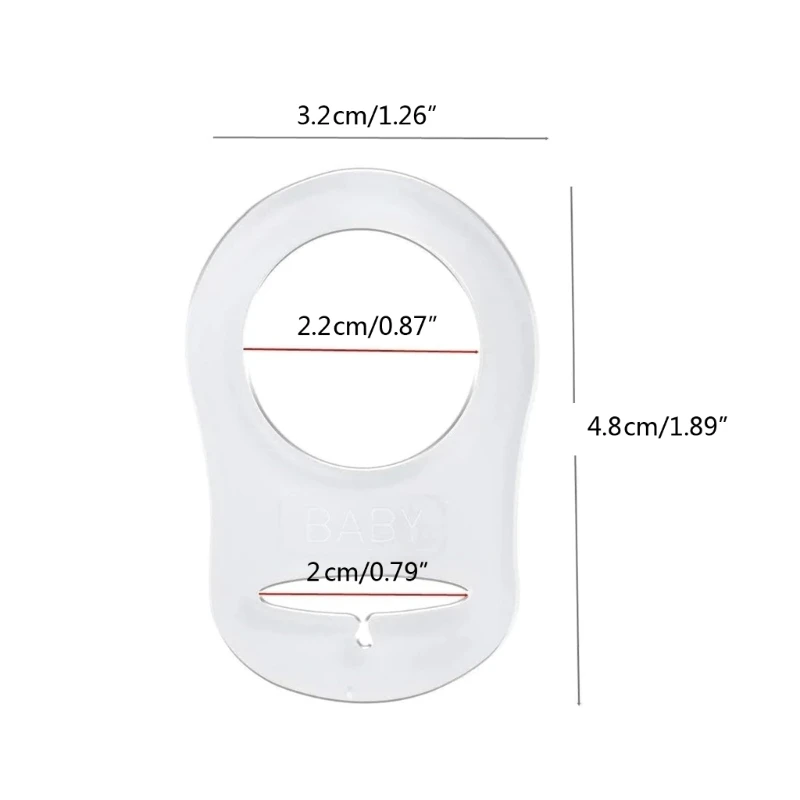 젖꼭지 젖꼭지 클립용 실리콘 어댑터 링 홀더 식품 등급 투명 색상 QX2D