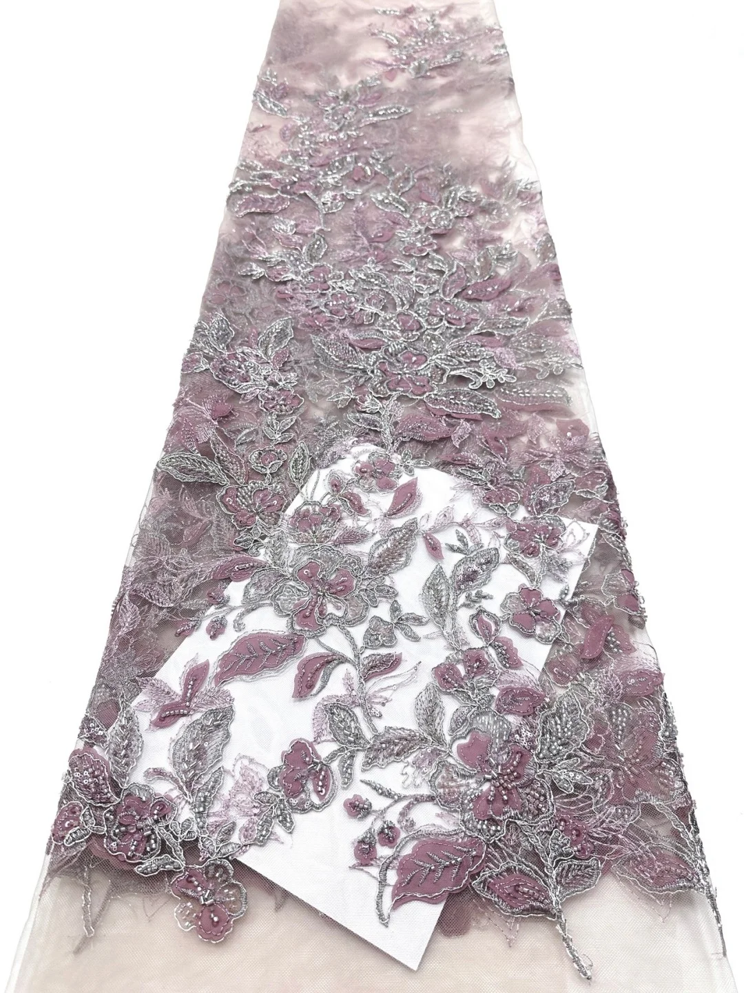 

Luxury African Fabric Lace 5 Yards 3D Lace High Quality 2026 Green Sequin French Beaded Lace Fabrics For Wedding Dress Sewing