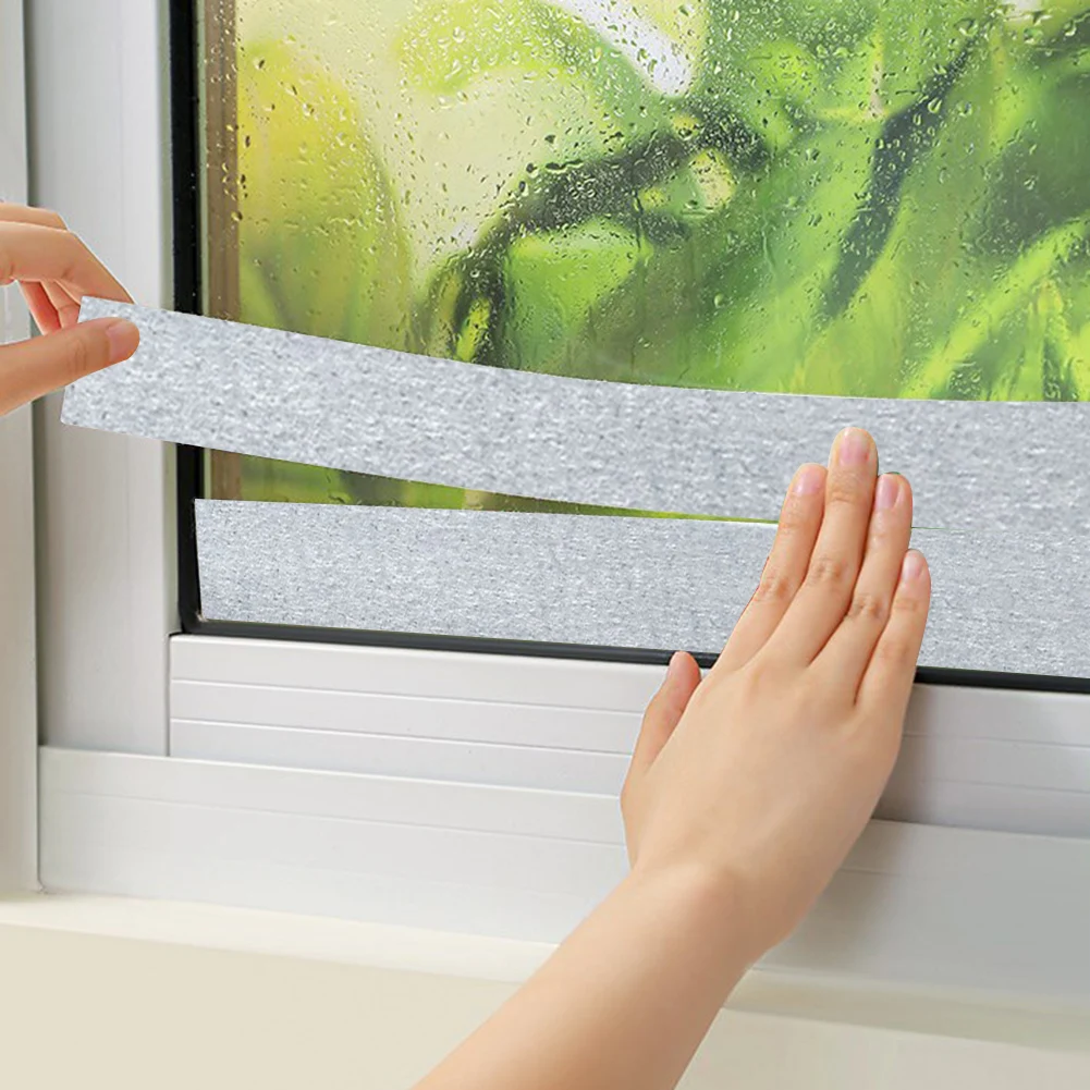 2/4 Rolls Window Anti-condensation Strips Absorb Water And Keep Dry Water Absorbing Strips Window Accessories 4*200cm