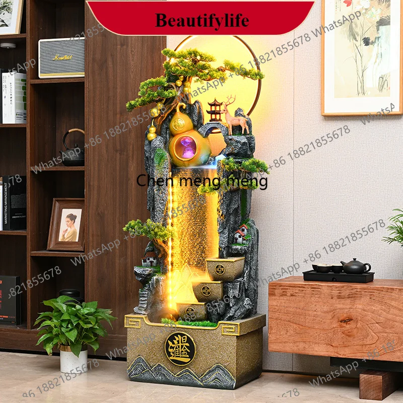 

G153 Flowing water generates wealth ornament, circulating water attracts wealth, landing fountain company opening gift