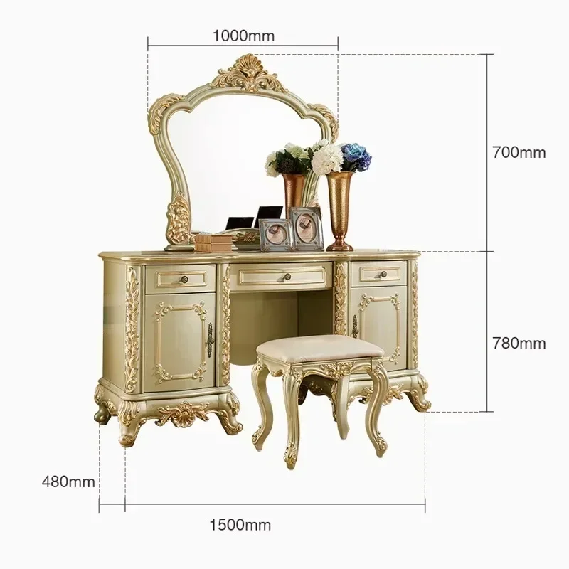 Large apartment dressing table stool