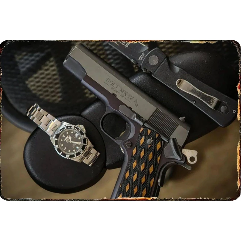 Men Space Special Tactical Style Metal Wall Plaque Decor Ornament For Indoor Home Cafe Garden Pub Club Bar Wall Decoration