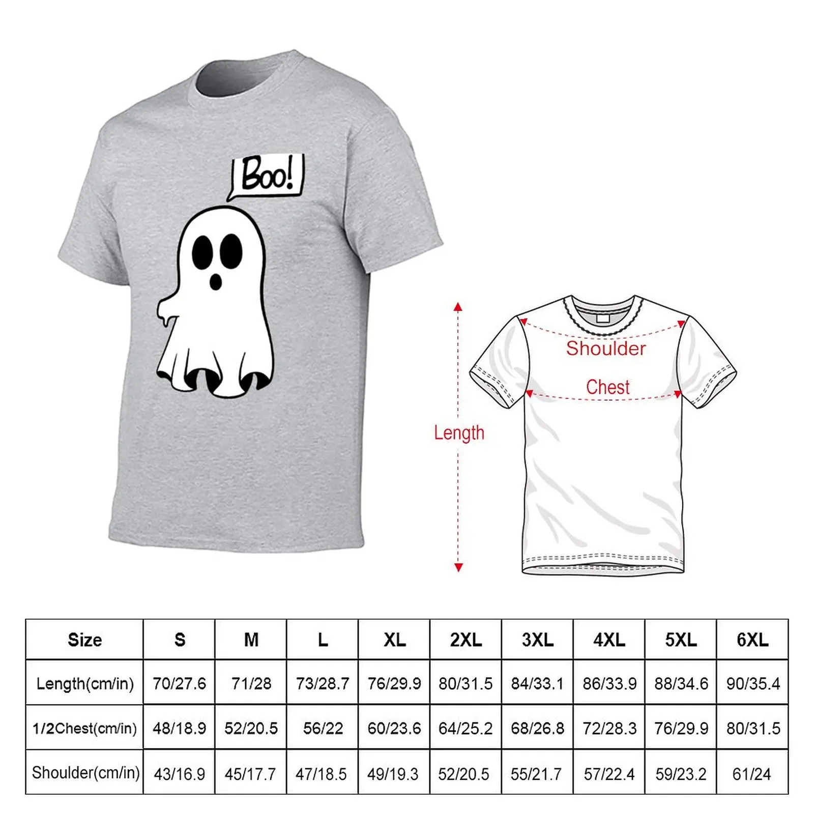 Disappointed Ghost - Fill T-shirt anime clothes funnys boys animal print mens graphic t-shirts pack