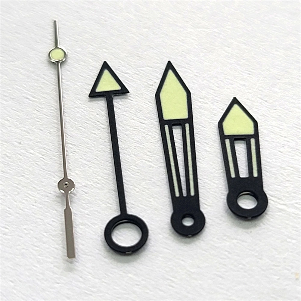 

NH34 Hands Black Green Four Watch Needles Green Luminous Watch Pointers GMT Hands Fit for NH34 Movement Men Watch Accessories