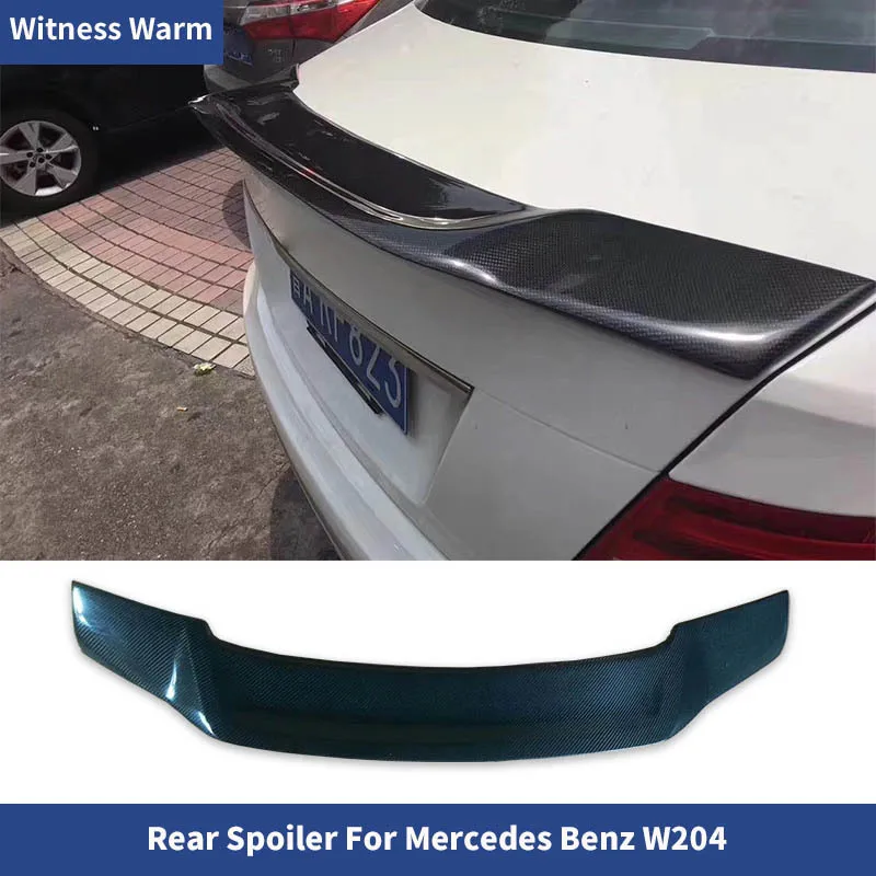 for Benz W204 Rear Spoiler Wing C180 C200 C260 C280 C300 C-class 4 Door Car Body Kit Spoiler 2007-2014