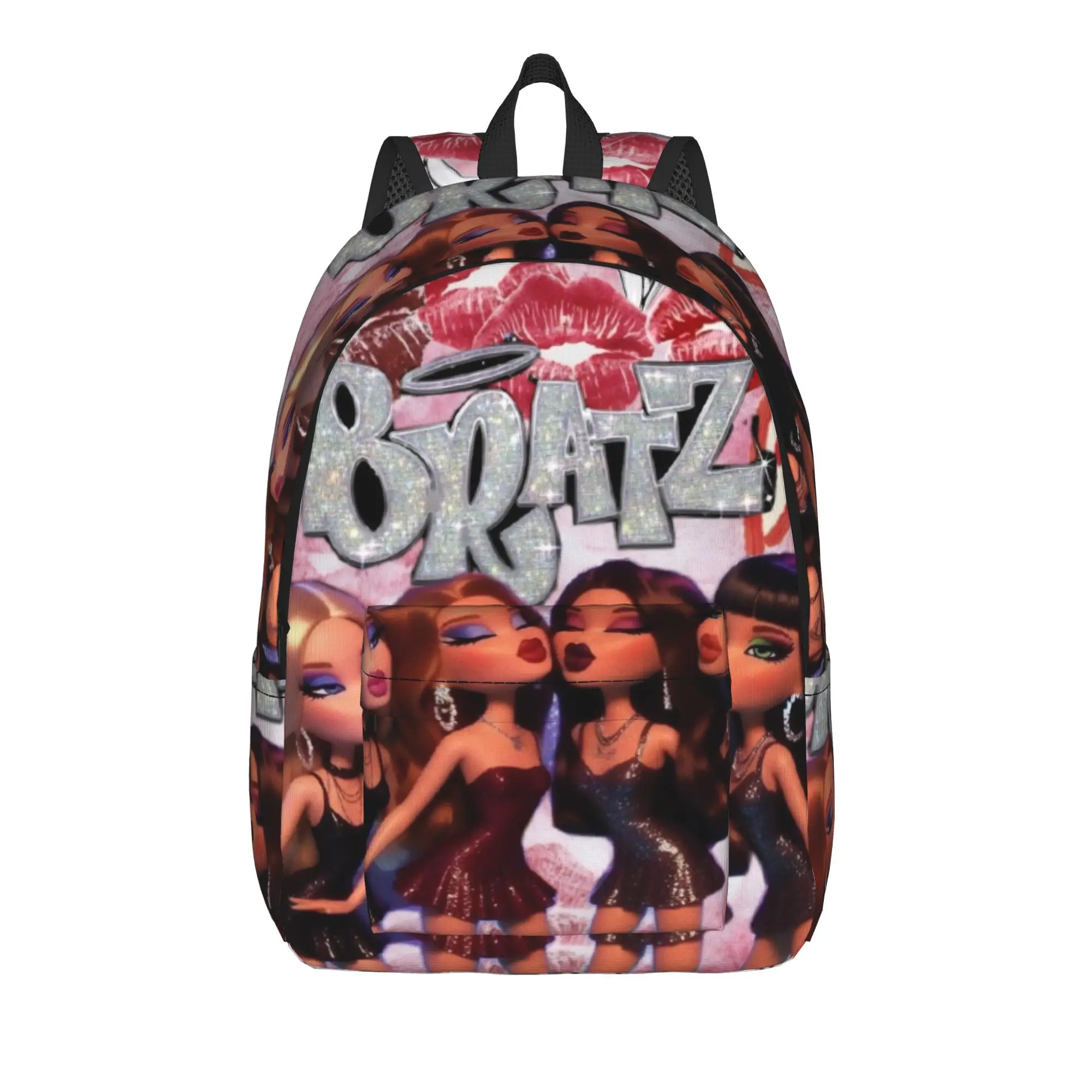 Sac à dos Bratz Girl pour hommes et femmes, sac à dos de voyage pour lycée, randonnée, sac à dos en toile pour ordinateur portable avec poche