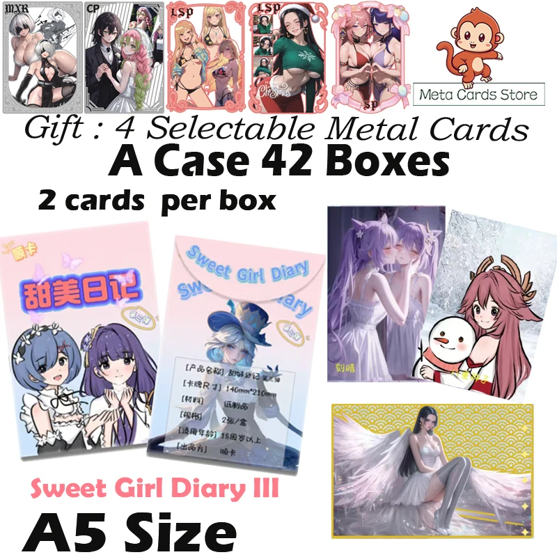 

2025 Newest Goddess Story A5 Size Board "Sweet Girl Diary" Collection Cards Hobby Anime Doujin Game Card Toys Gifts