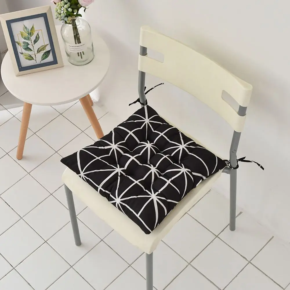 Warm Soft 40*40 CM Dining Chair Seat Cushion Printed Thicken Ground Mat Non-slip Back Cushion Student Office Canteen