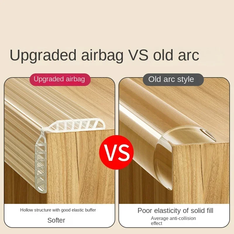 Children's Hollow Anti-collision Strip PVC Transparent Soft Baby Table Edge Wall Corner Glass Coffee Table Edge Protection