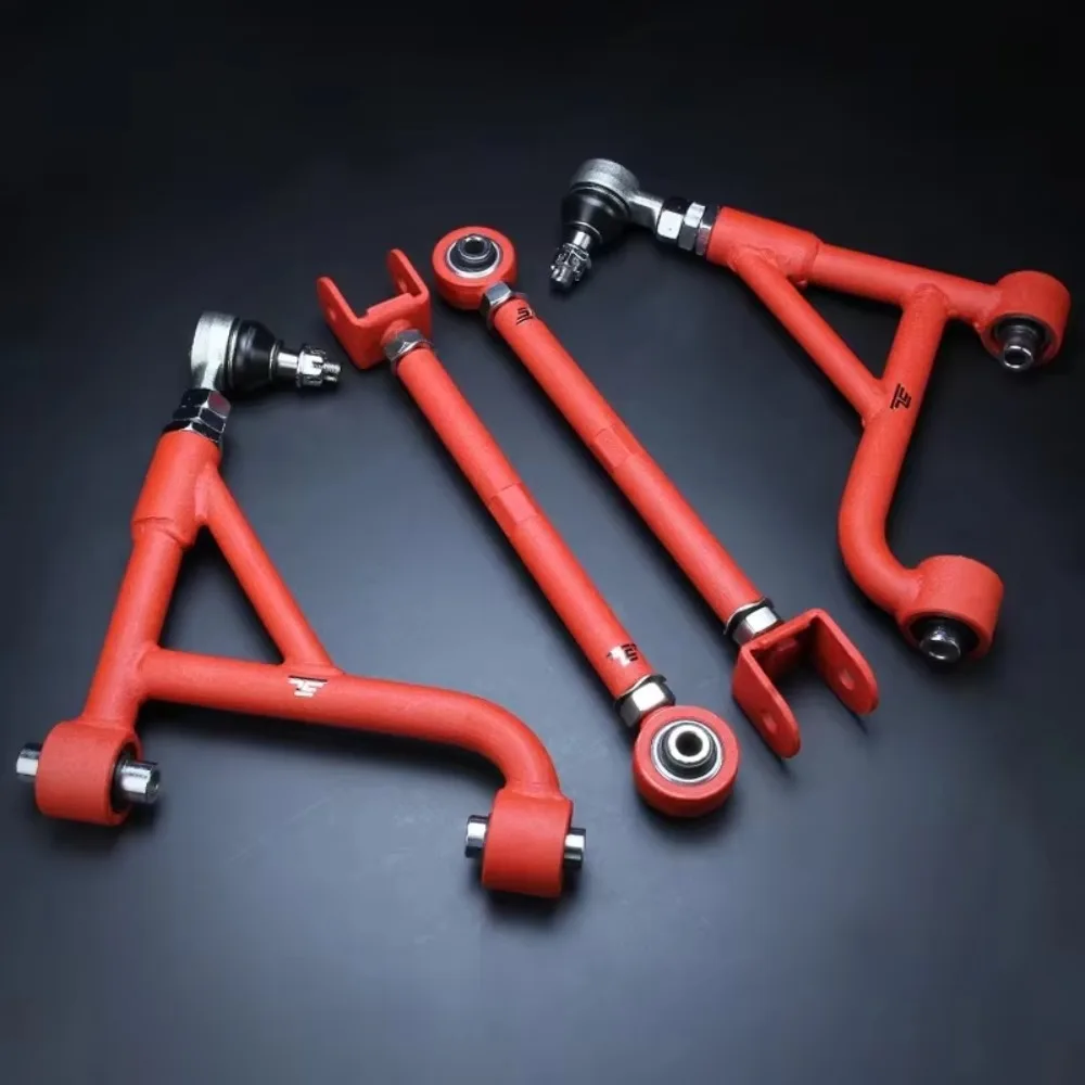 for 98-05 Hot Sell Red Adjustable Rear Lower Camber Kit Control Arm Tension Rod for LEXUS IS200/GS300/SC430