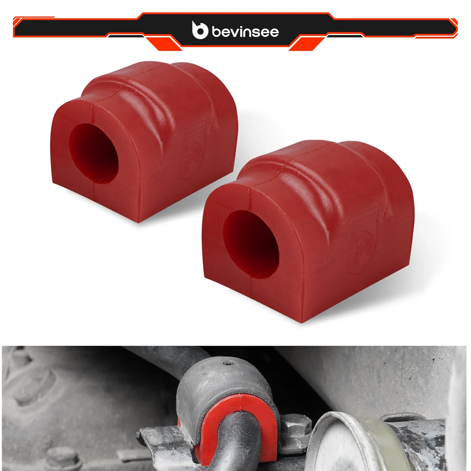 

80A Polyurethane Bushings For 18mm Rear Anti Roll Sway Bar, for BMW E46 E36 Z4 E85/E86, Replace for 33551138104