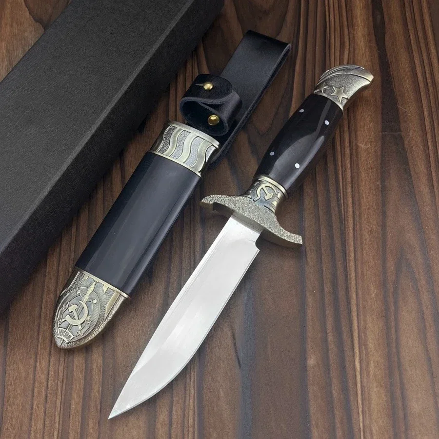 

Стальной прямой нож 440C, лезвие из АБС-пластика, открытый кемпинг, выживание, EDC, аварийный комплект для побега, многофункциональный нож для резьбы