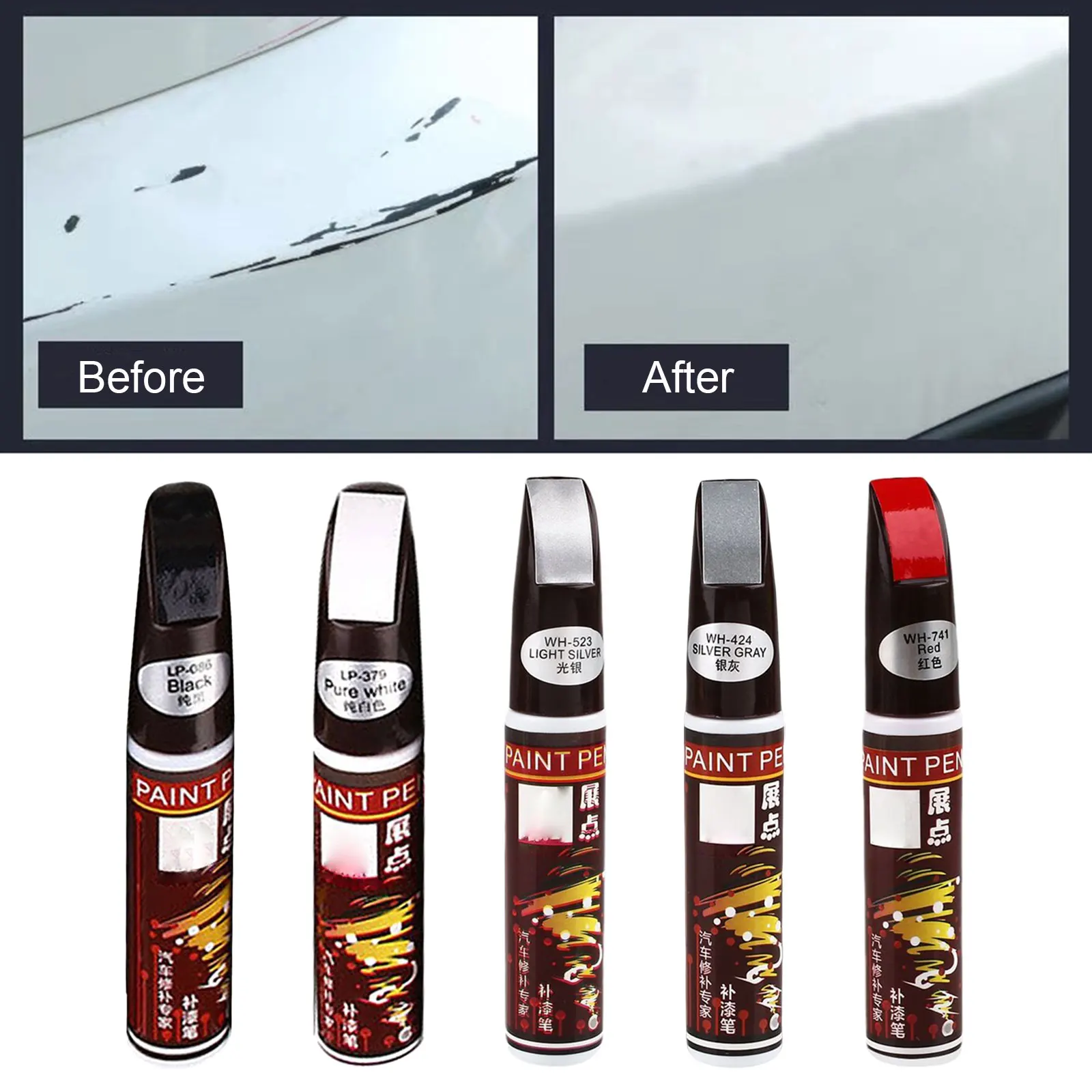 Car Paint Scratch chipping Repair Pen Clear Car Scratch Remover Painting Pens Non-toxic Permanent Water Resistant Repair Pen