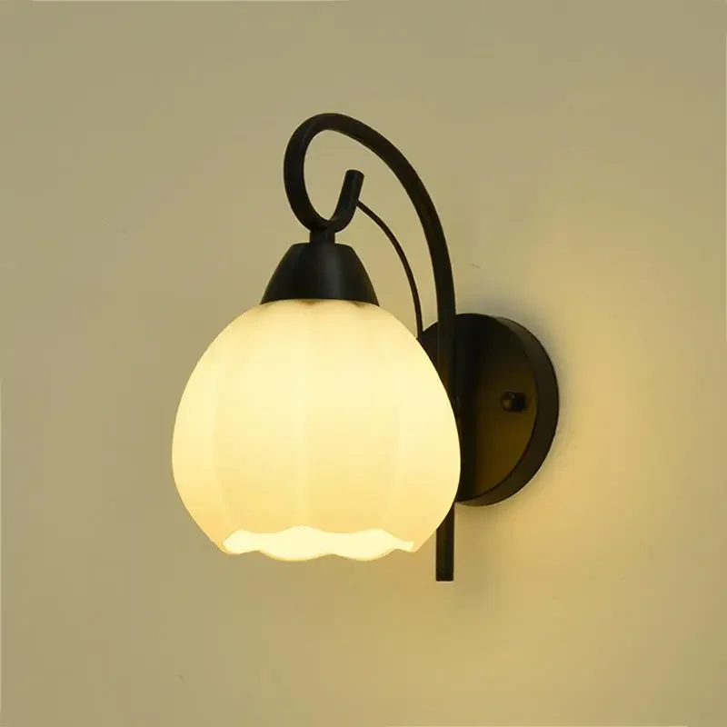 

Wall Lamp Bedside Lamp Master Bedroom Modern Simple Creative New Pumpkin Orridor Staircase Lighting Fixture