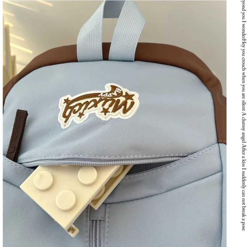 Kawaii niedlichen ästhetischen Rucksack für die Schule mit lässigen Tages rucksack Mittels chüler Travel College große Kapazität Bücher tasche