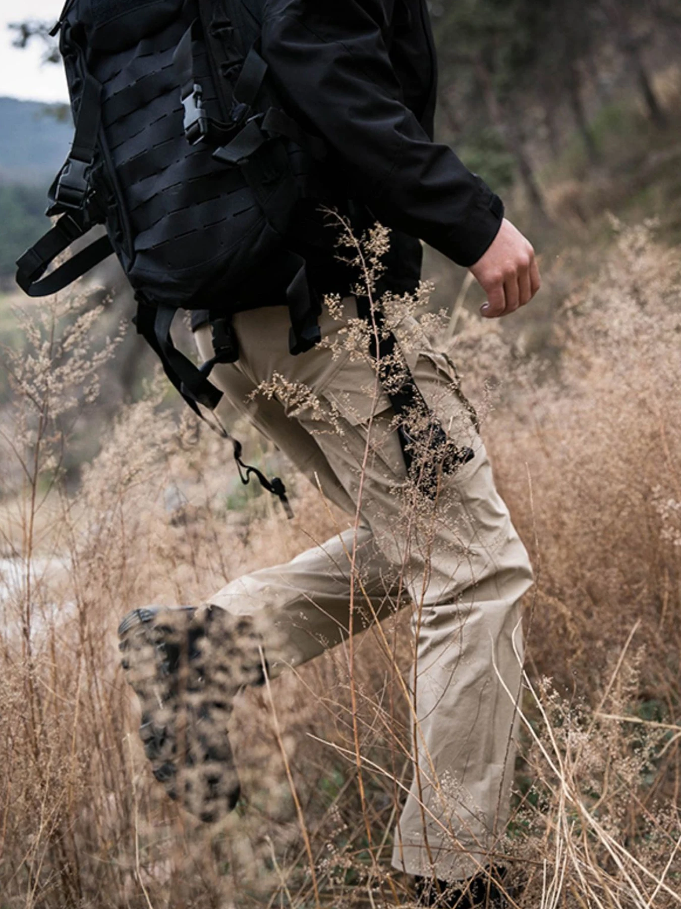 

Work pants, pilot high waisted pants, straight leg American retro heavyweight casual pants, work pants, mountain functional summ
