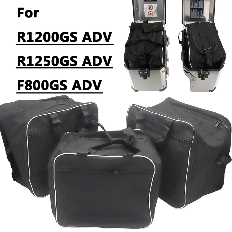 Motorcycle Luggage Bags for BMW R1200GS Adv Black Inner Bags R 1200 GS Adventure WATER-COOLED R1250GS R 1250 GS Adventure