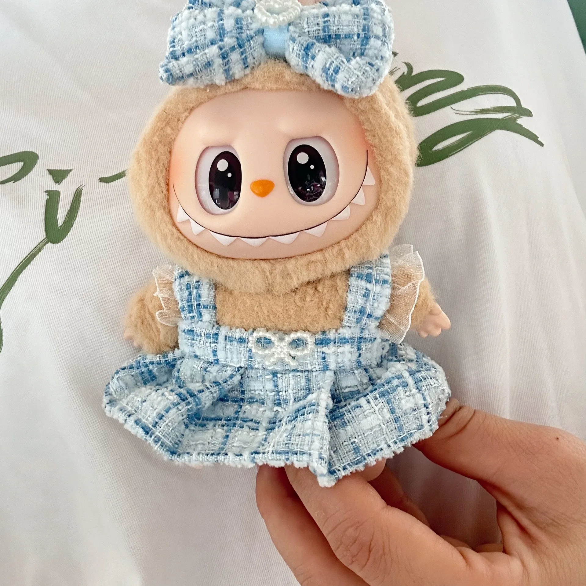 Labubu Ropa Cute Doll Clothes Outfit Accessories Classic Dress Set for 17CM Labubu V2 Mini Dolls Clothing Girl Kid Gift