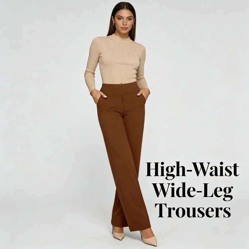 

2026 Yoga Pants European and American New Women's Casual Loose Pocket Knit Sports Pants