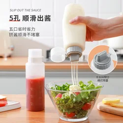 Tomato Ketchup Bottle Portable Sauce Salad Squeeze Bottle Small Bento Honey Bottle Storage In Lunch Box Kitchen Accessories