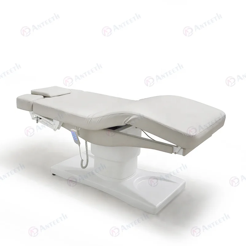 Multipurpose Salon Furniture Head Spa Table Beauty Center Therapy Bed PVC Leather Adjustable 3 Motors Electric Massage Bed
