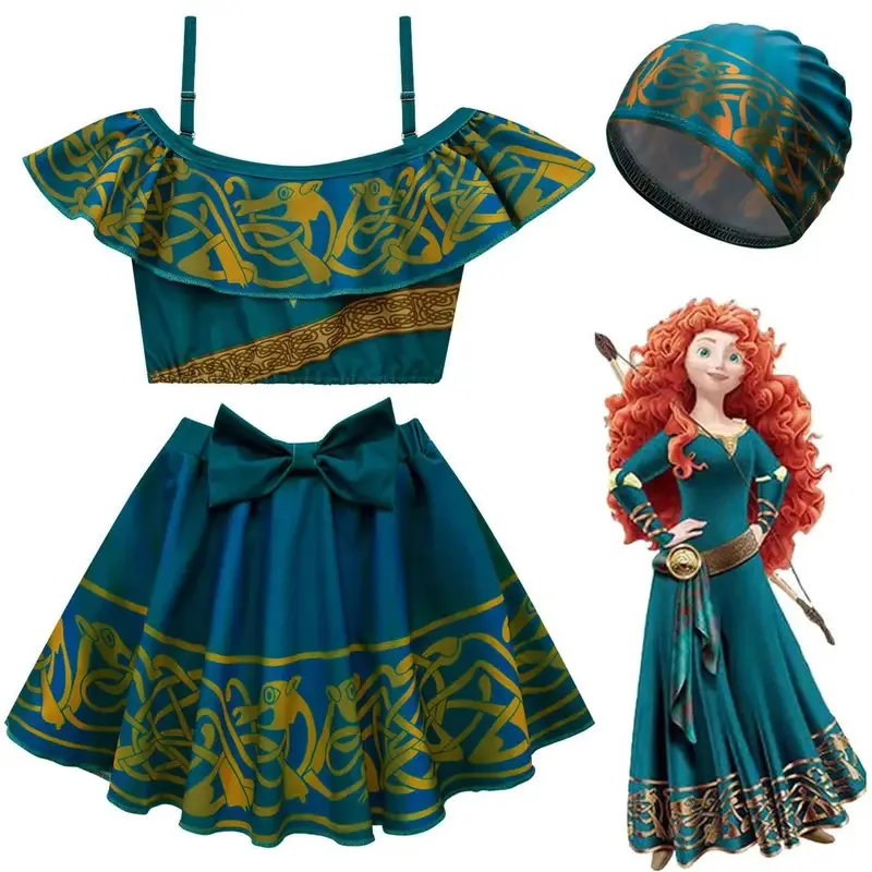 

25COSMeridaed Swimwear Kids Swimsuit for Girls 2 3 4 5 6 To 10 Years Old Meridaing Clothes Baby Girl Swimming Wear with Swimsuit