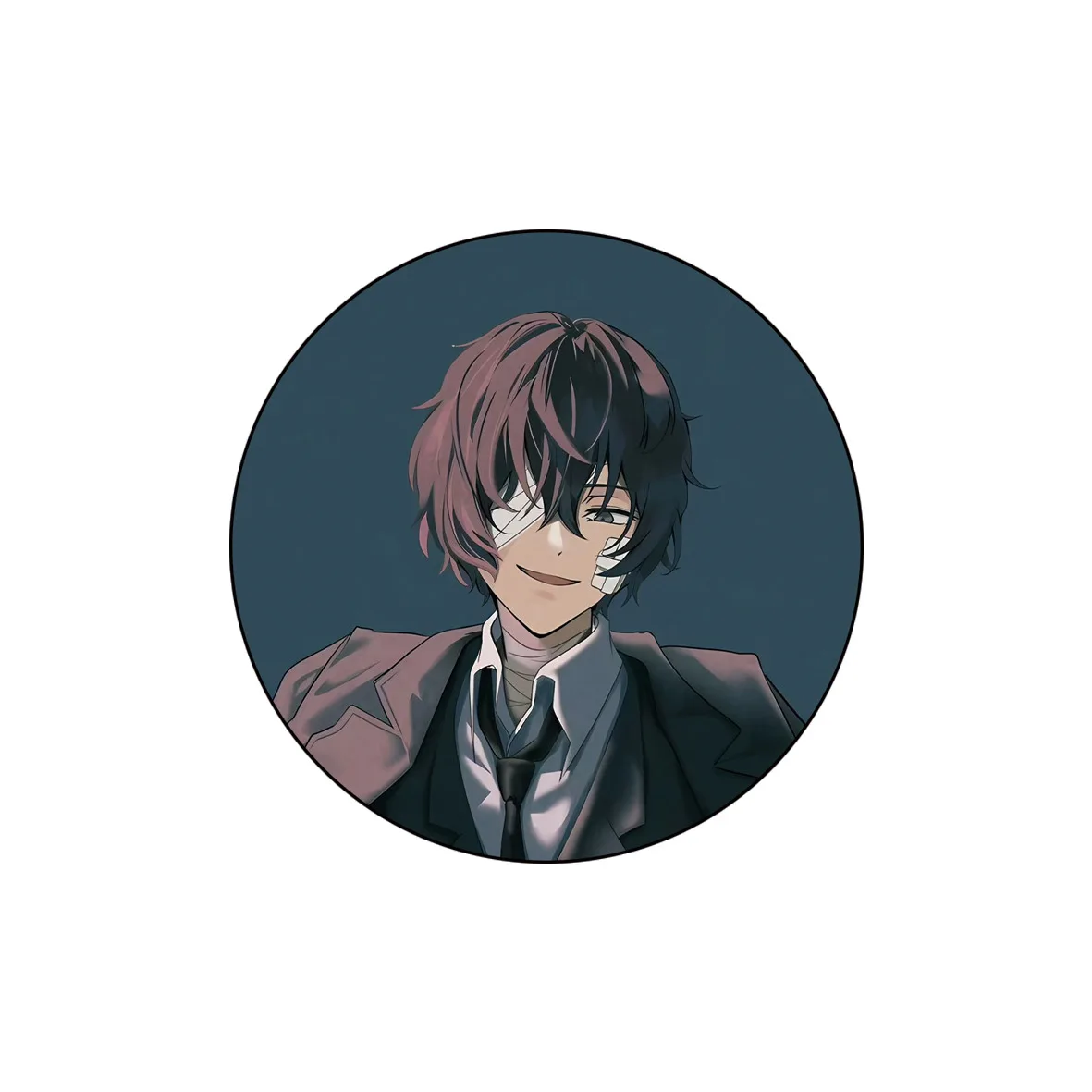 분고 스트레이 도그스 애니메이션 배지 58mm 다자이 오사무 나카하라 츠야 레이저 핀 캐릭터 굿즈 수집품 팬들을 위한 선물 일본