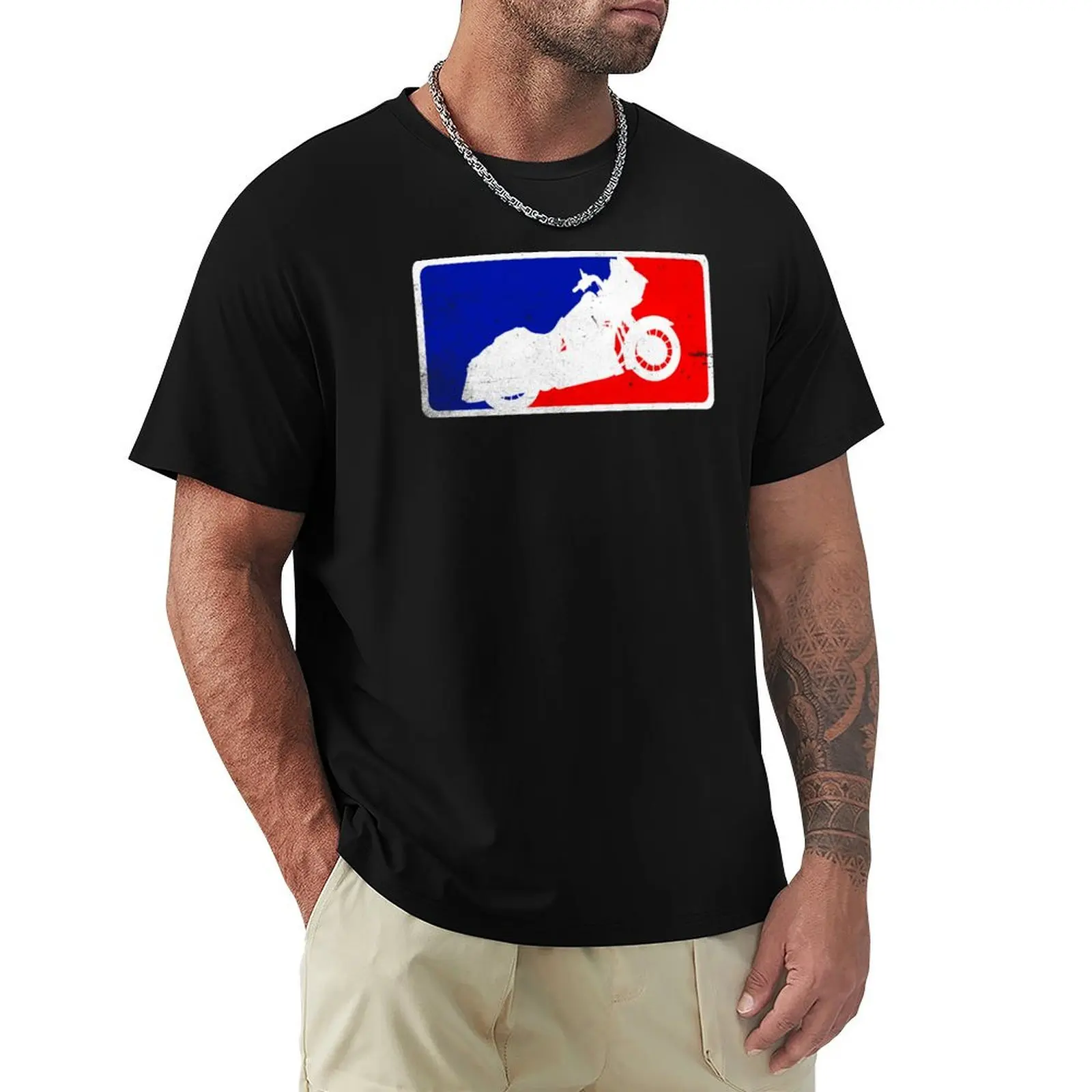 

Motorcycle FLTRXS Major League Tourer Touring Cruiser T-Shirt Fitness Training Breathable Tee