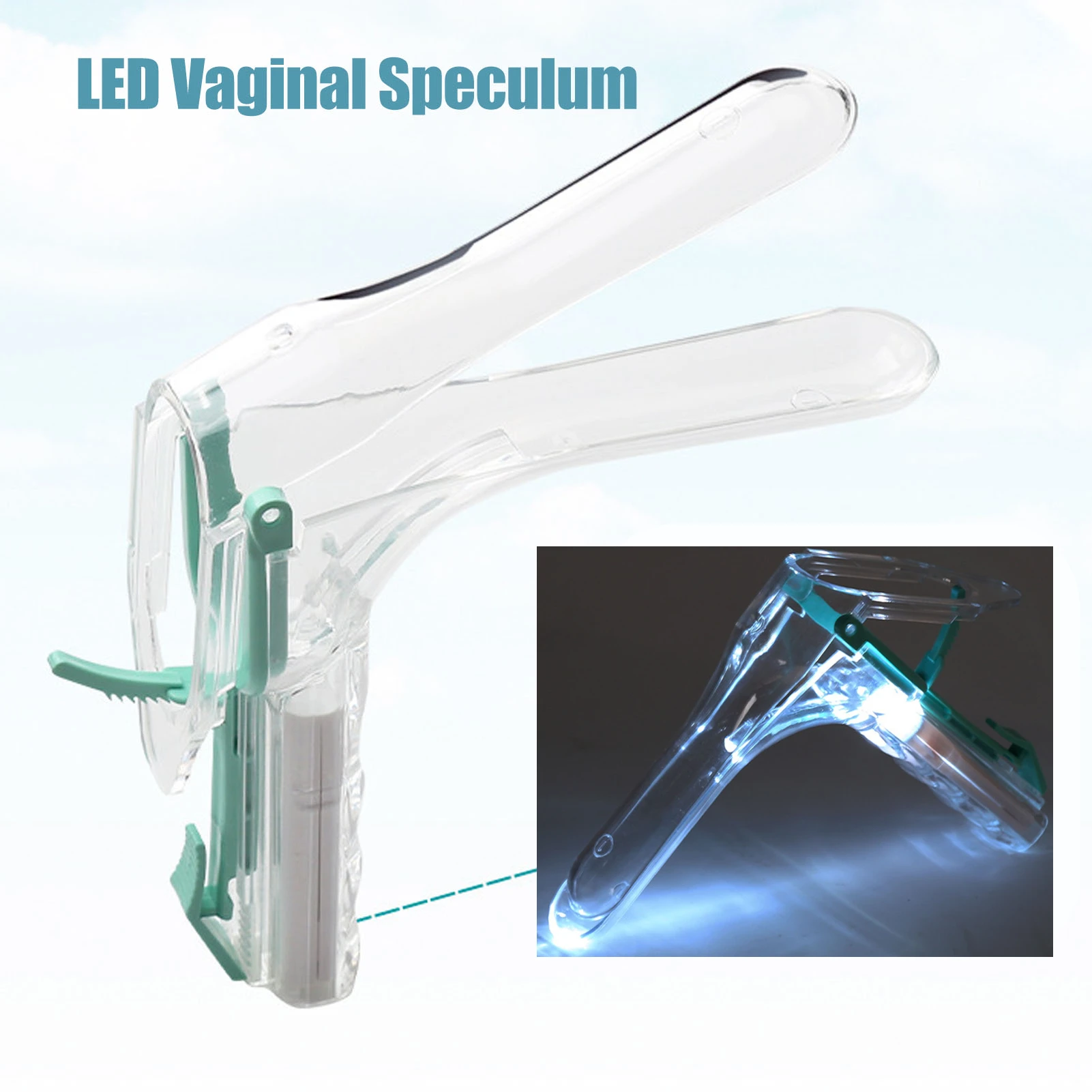 Dispositivo de expansión de Vagina Led, espéculo Vaginal aséptico médico, genitales, dilatador Vaginal Anal, espéculo, dilatador uretral, higiene