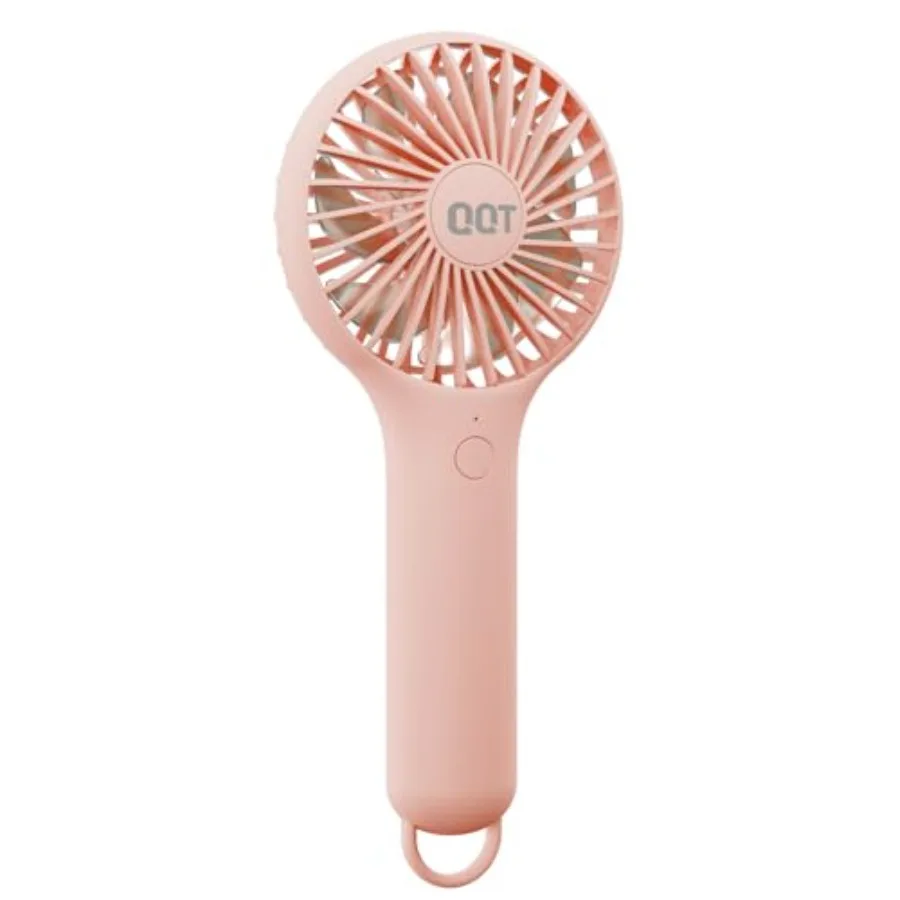 

Mini Handheld Fan, Small Personal Cooler with 3 Speeds, Portable Battery Operated, USB Rechargeable Makeup Eyelash Dryer, Stron