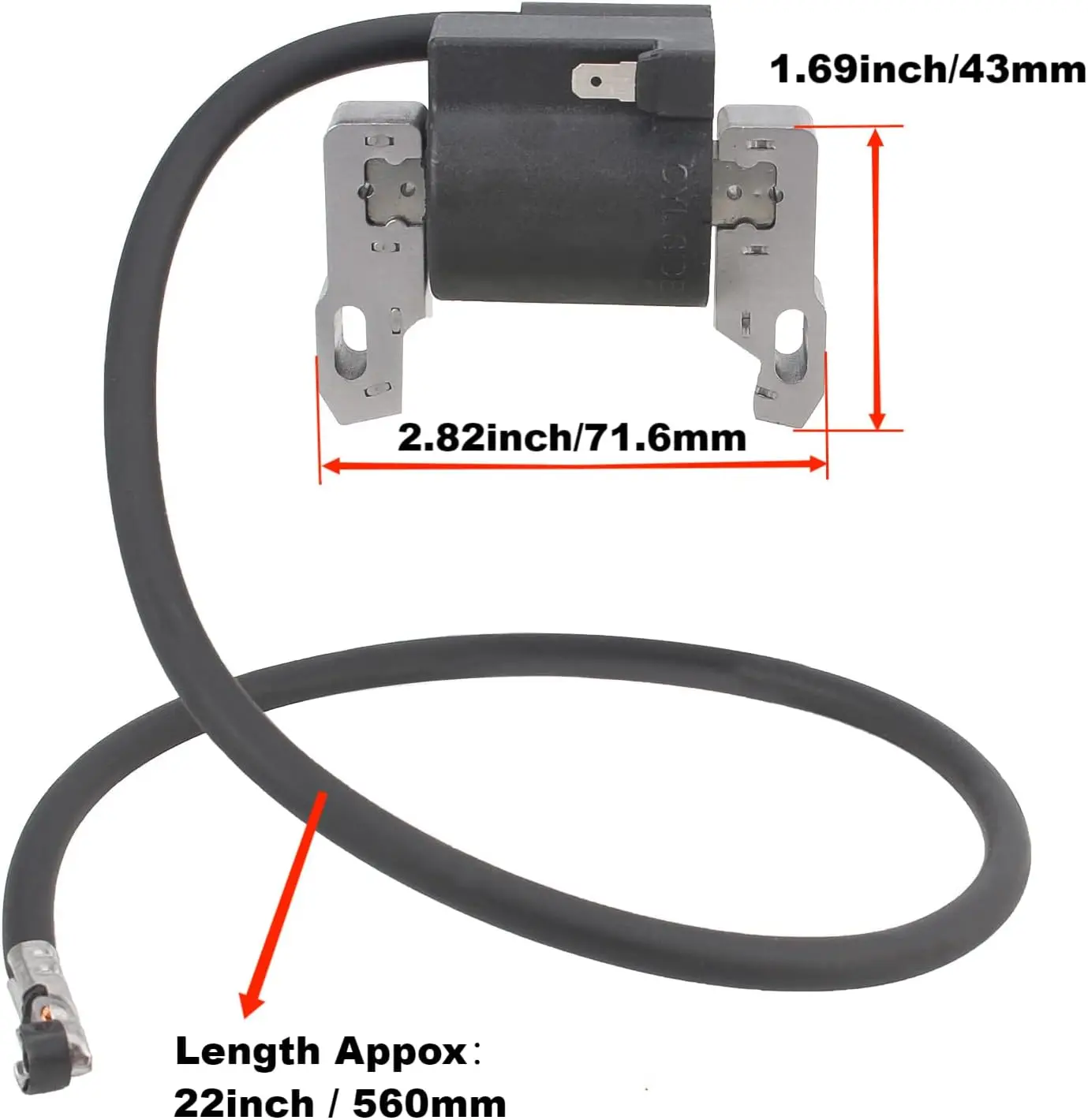 For 398811 Ignition Coil Solid State Module Compatible with Briggs and Stratton 298968 398265 395326 395492 293366 7HP-16HP Hori