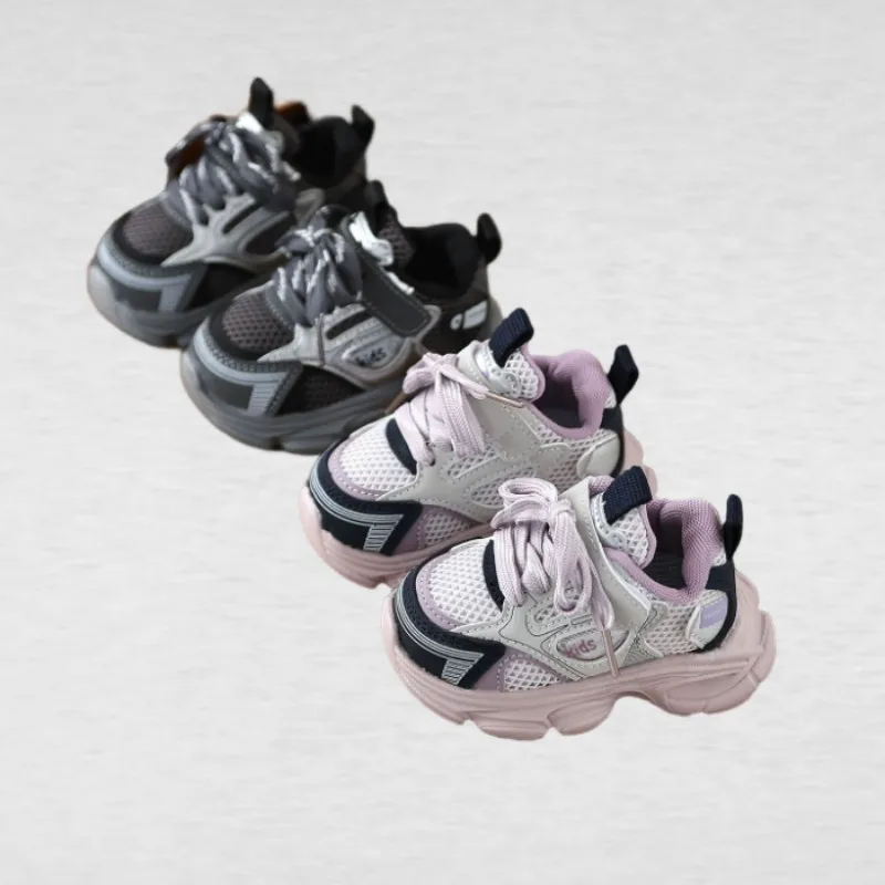 

Baby sports shoes Spring Autumn new walking shoes Soft sole anti slip girls' dad shoes Boys' breathable mesh casual shoes