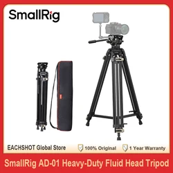 SmallRig AD-01 Video Tripod Heavy-Duty Fluid Head Tripod 1/4