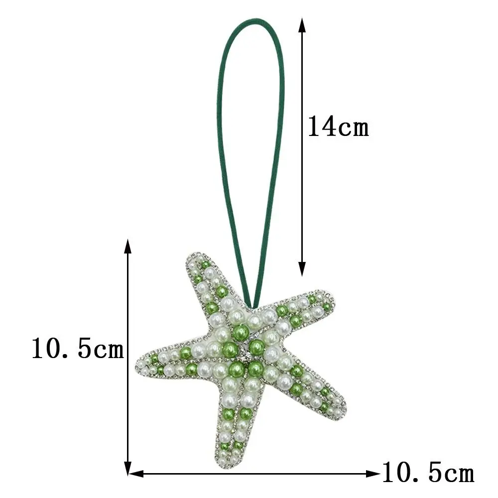 

Diy Craft Pendant Starfish Bead Pendant Exquisite 3d Pearl Rhinestone Pendant Simple Multipurpose Bag Charm for Keychain