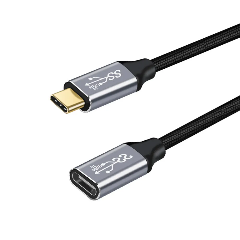 10Gbps USB 3.1 Gen 2 Type C Extension Cable Male to Female Data Line 4K@60HZ Video Cord 100W PD Fast Charging Cable For Samsung