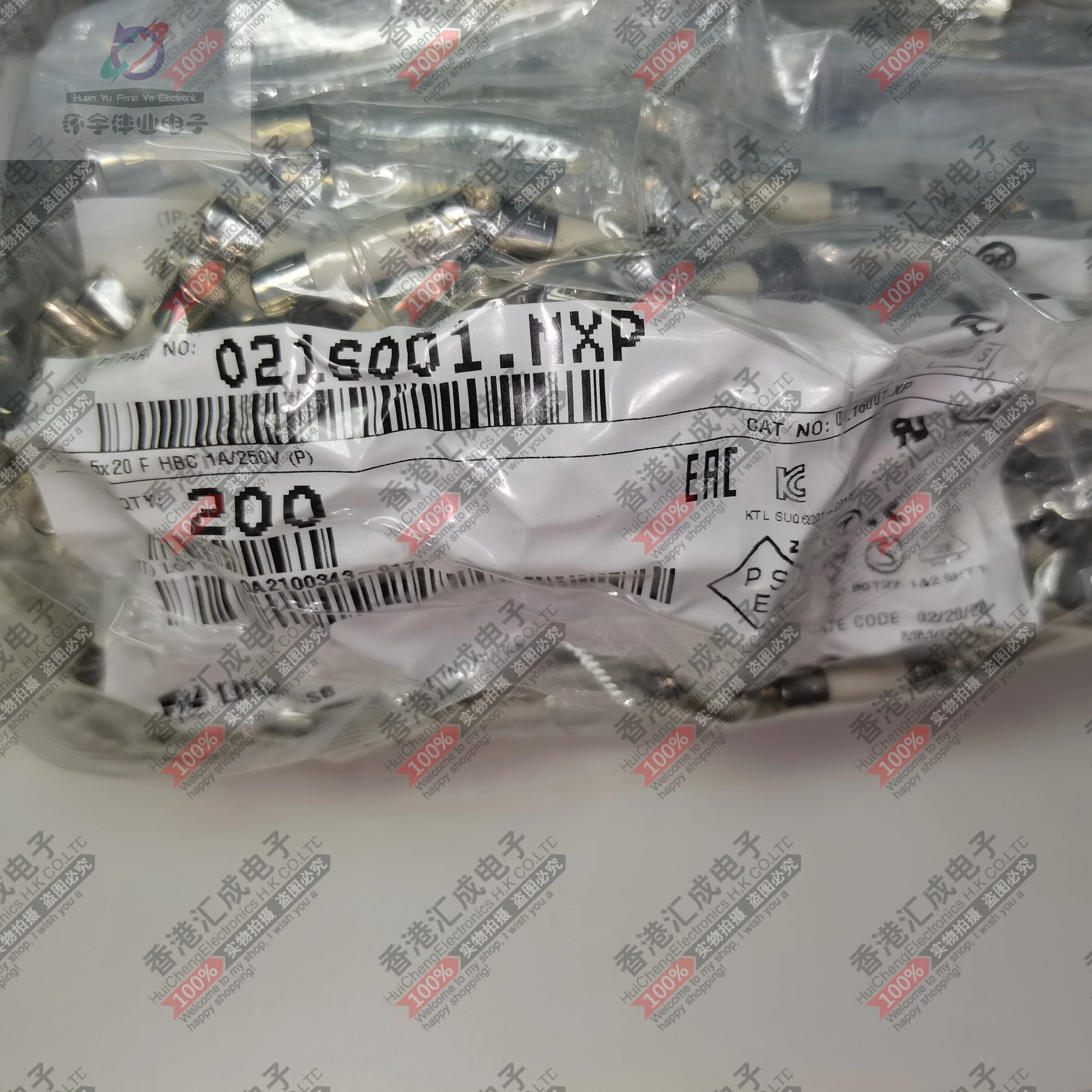 0216001.MXP 5X20 1A 250V F1AH250VP Ceramic Fuse Tube New  original