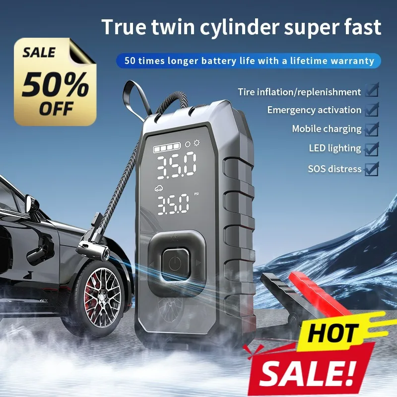 

12V for Car Emergency Start Power Caremerge Power Starter Inflation Pump