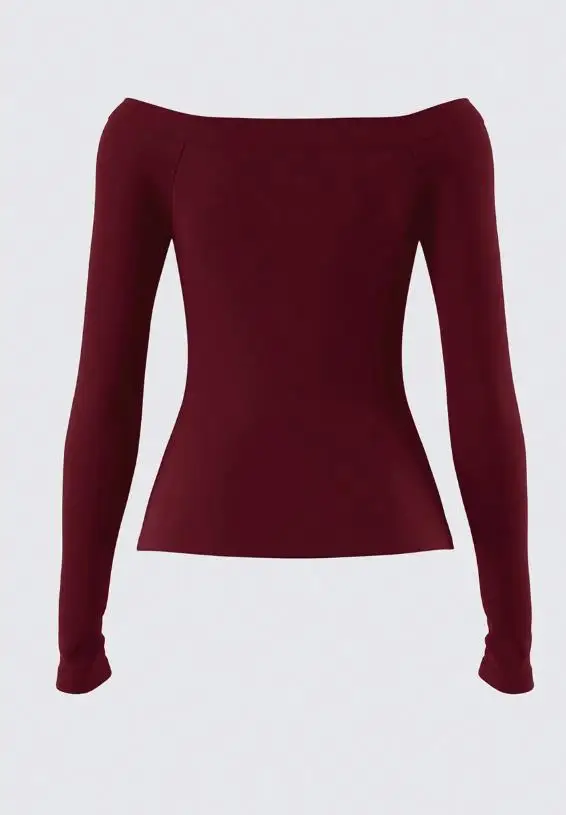 

2026 Elegant New Fashion Casual Sexy Temperament One Shoulder Long Sleeve T-Shirt Bottom Slimming Pullover Top Women's Wear