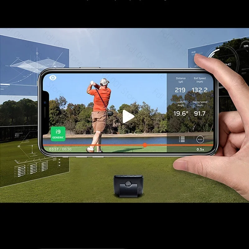 2026 For Portable Golf Swing Action Data Analyzer LCD Display Swing Speed Launch Monitor